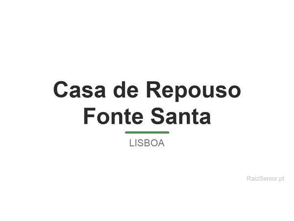 Casa de Repouso Fonte Santa