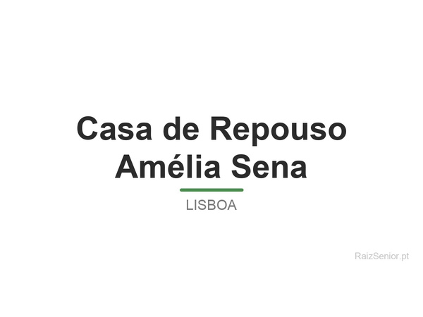 Casa de Repouso Amélia Sena