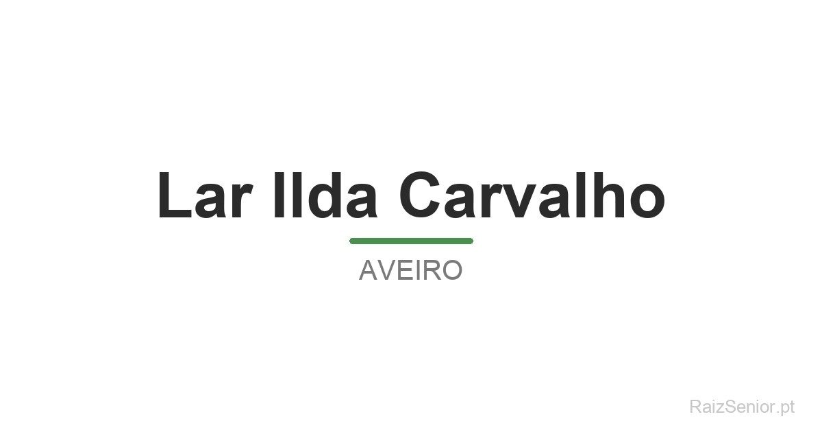 Lar Ilda Carvalho