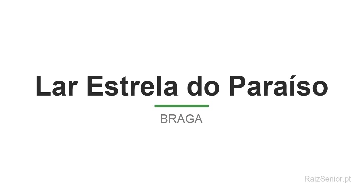 Lar Estrela do Paraíso