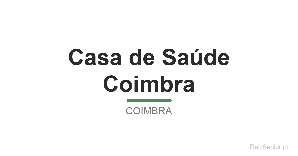 Casa de Saúde Coimbra