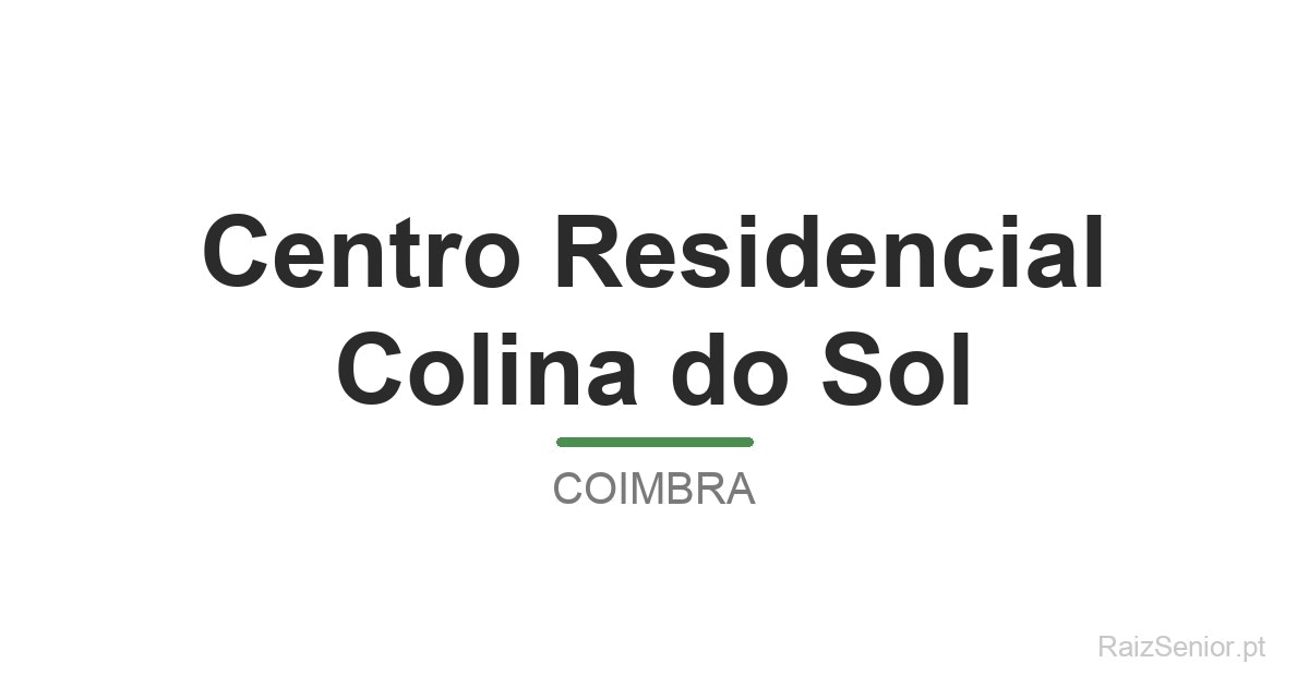 Centro Residencial Colina do Sol
