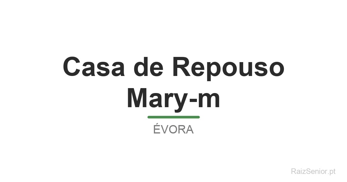 Casa de Repouso Mary-m