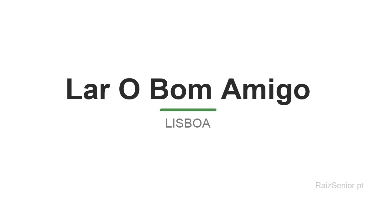 Lar O Bom Amigo