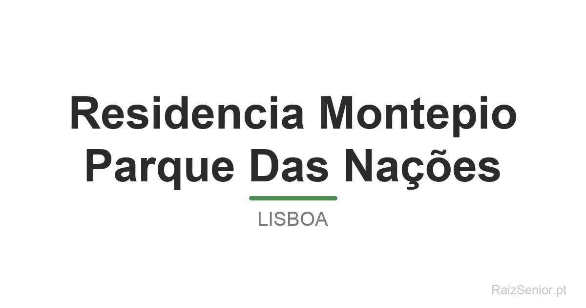 Residencia Montepio Parque Das Nações
