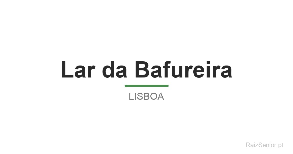 Lar da Bafureira