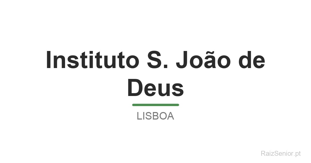 Instituto S. João de Deus