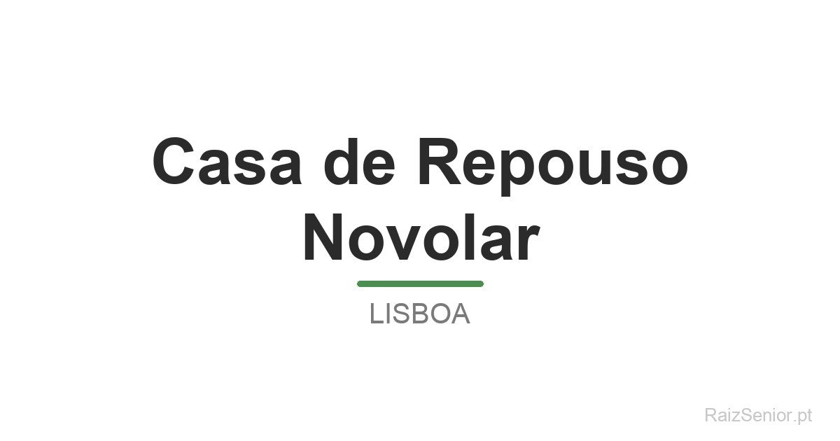 Casa de Repouso Novolar