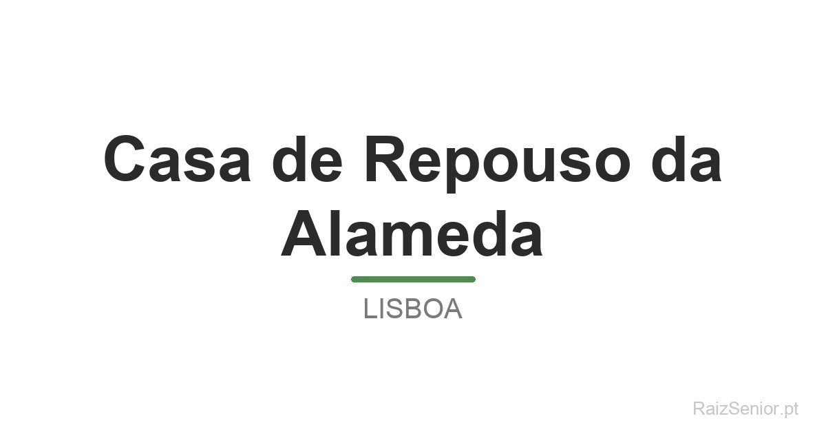 Casa de Repouso da Alameda