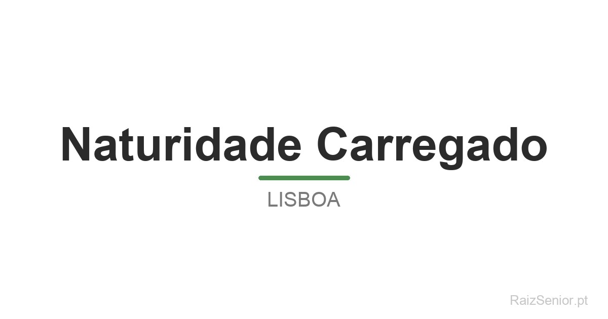 Naturidade Carregado