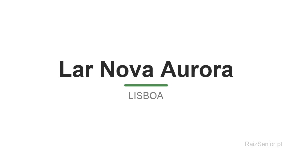 Lar Nova Aurora