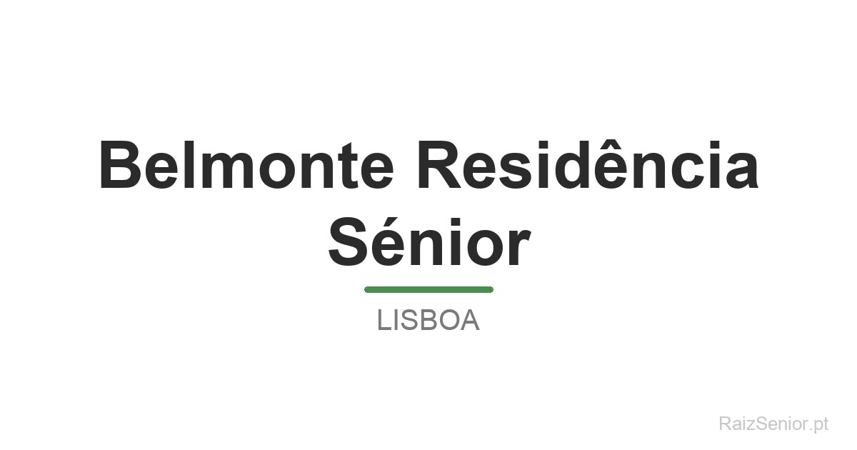 Belmonte Residência Sénior