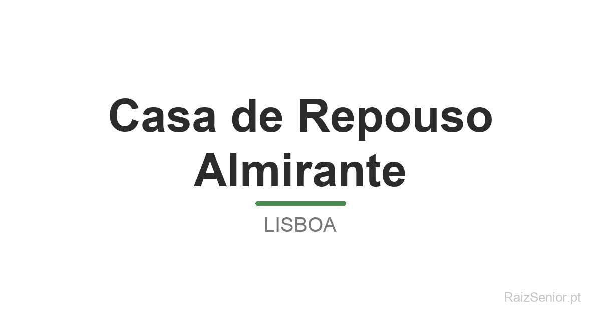 Casa de Repouso Almirante