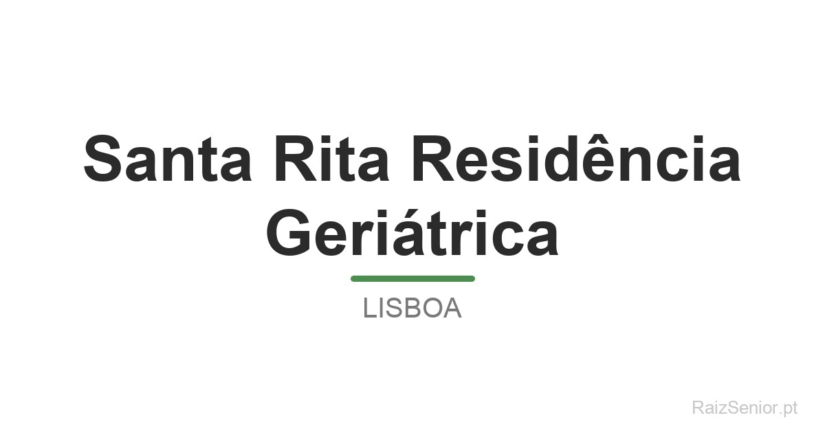 Santa Rita Residência Geriátrica