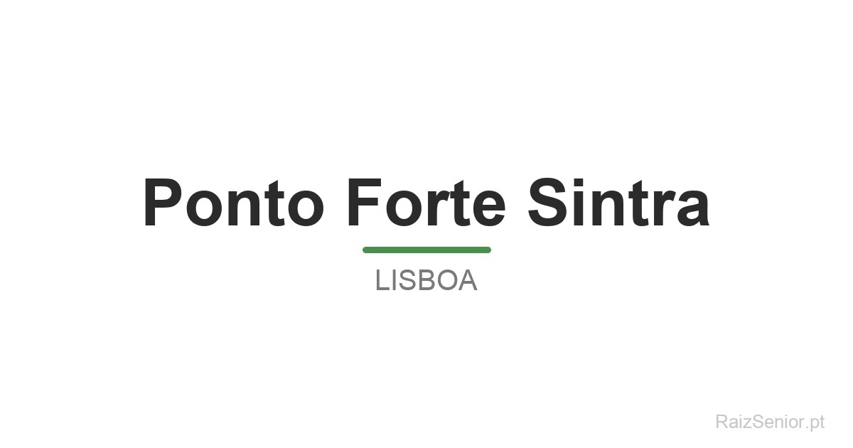 Ponto Forte Sintra