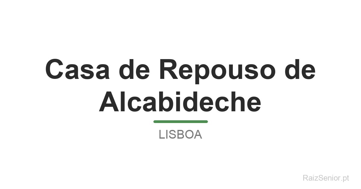 Casa de Repouso de Alcabideche