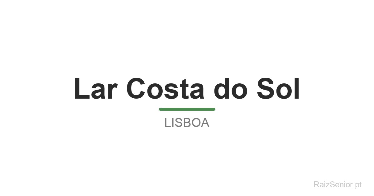 Lar Costa do Sol