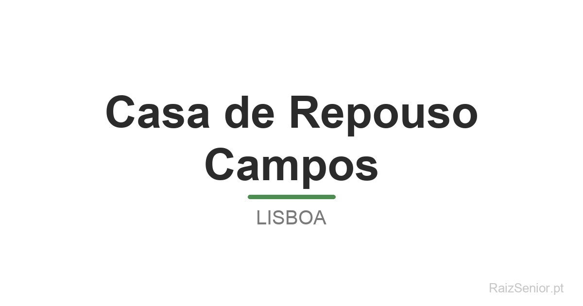 Casa de Repouso Campos
