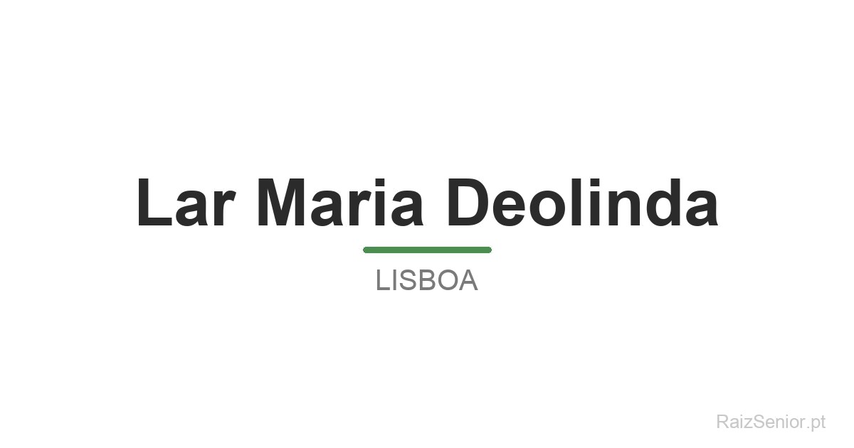 Lar Maria Deolinda