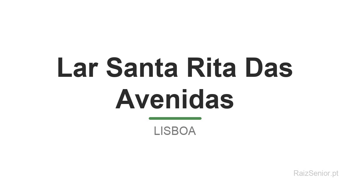 Lar Santa Rita Das Avenidas