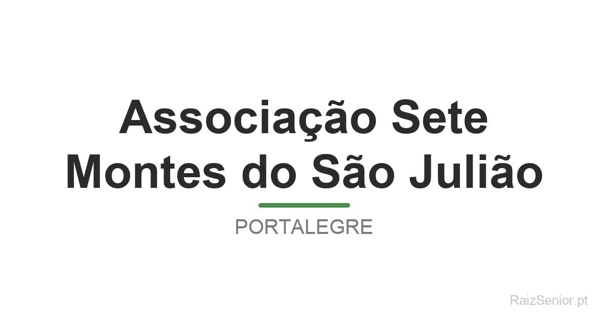 Associação Sete Montes do São Julião