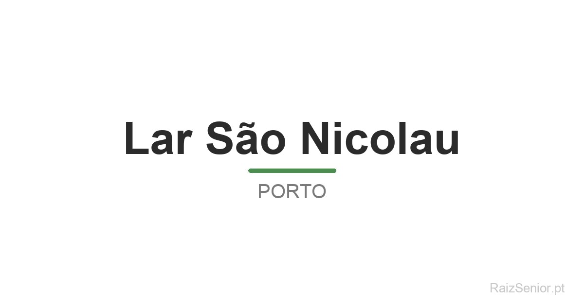 Lar São Nicolau