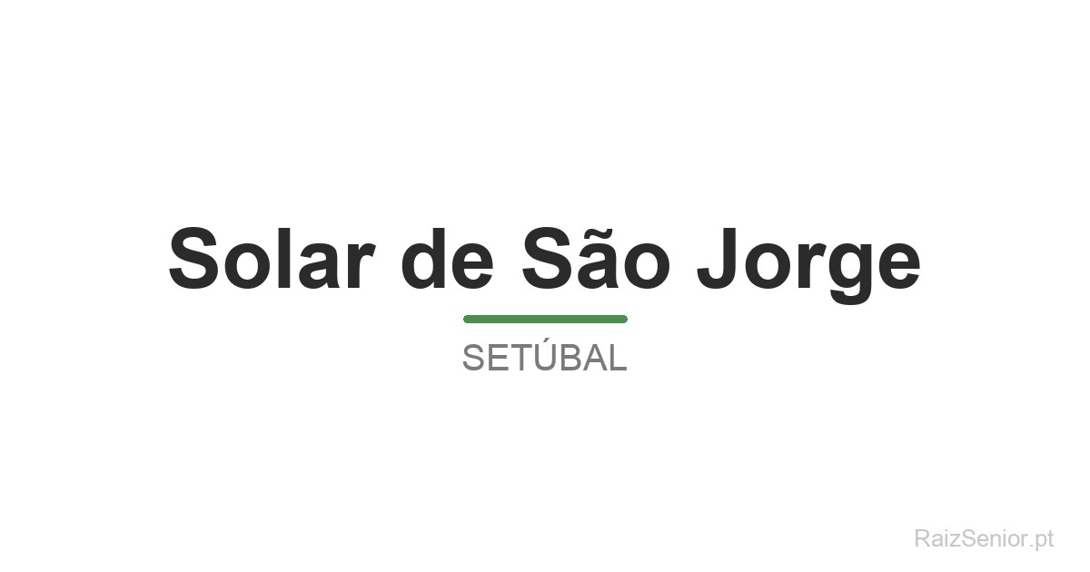 Solar de São Jorge