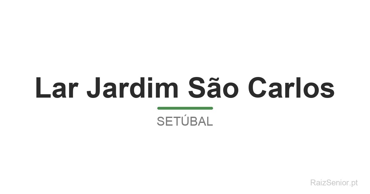 Lar Jardim São Carlos
